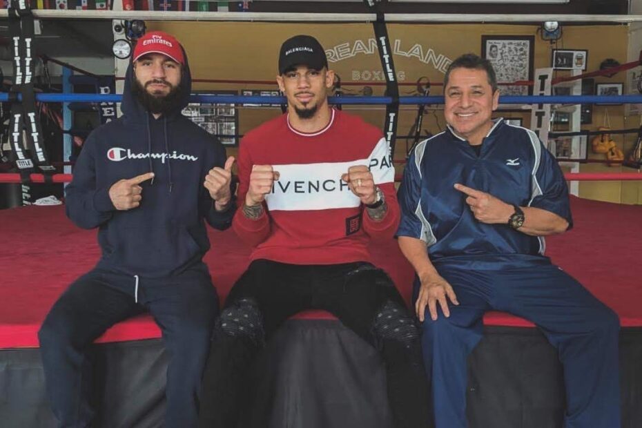 Evander Kane, King Ali Ahmed, and Jesse Huerta (Dreamland Boxing)