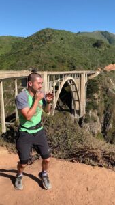 Sweet Science: Coach Ian Cruz shadowboxing at Big Sur