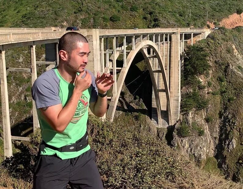 Sweet Science: Coach Ian Cruz shadowboxing at Big Sur