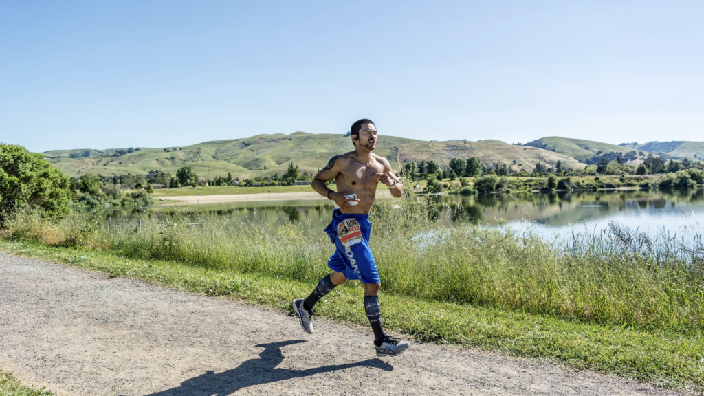 Coach Ian Cruz at the Western Pacific Half Marathon