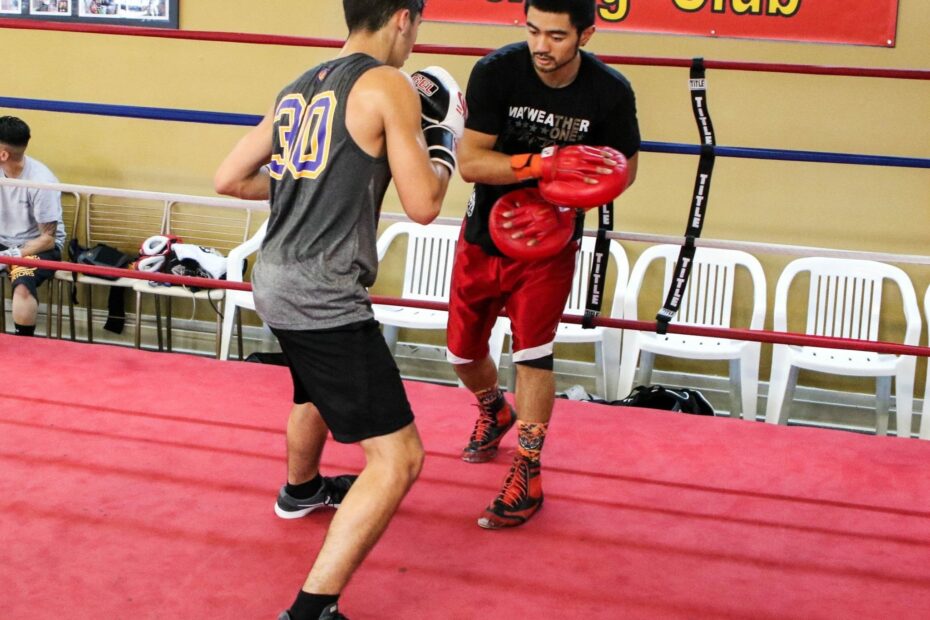 Andrew Campos and Coach Ian Cruz at Dreamland Boxing