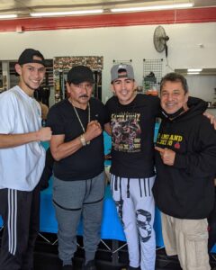 Mark Salgado, Leo Santa Cruz, and Jesse Huerta (Dreamland Boxing)