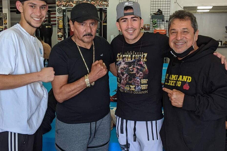Mark Salgado, Leo Santa Cruz, and Jesse Huerta (Dreamland Boxing)