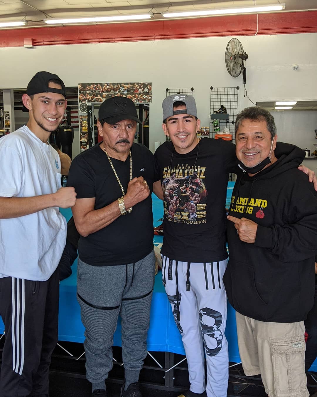 Mark Salgado, Leo Santa Cruz, and Jesse Huerta (Dreamland Boxing)
