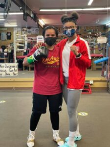 Sandra Magallon and JJ Smith (Dreamland Boxing)