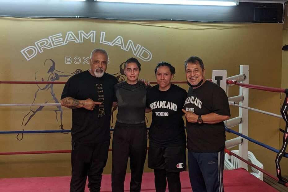 Lizette Lopez (MXN Boxing) and Sandra Magallon at Dreamland Boxing