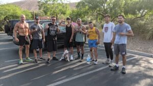 Mark Salgado at Pound 4 Pound Boxing with Justin Cardona, Charlie Sheehy, and Robert Guerrero