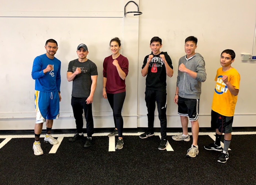 Bryant Lin, Sara Koshfam, Oliver Handyside, Isaac, Coach Ian Cruz, and Arian Soltero at PerformanceGaines