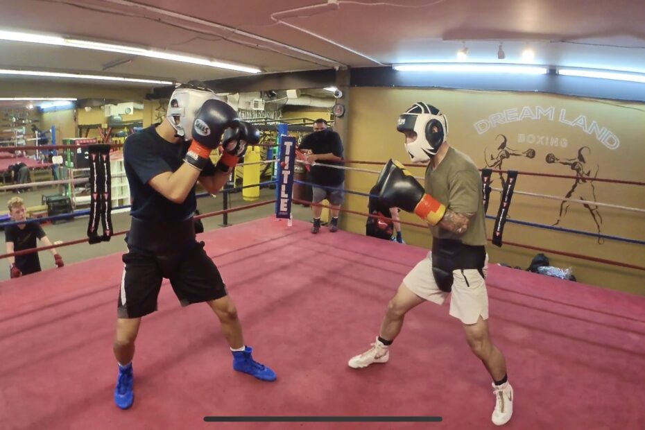 Mark Salgado sparring at Dreamland Boxing