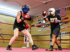 Sandra Magallon and Beki Light Sparring at Dreamland Boxing