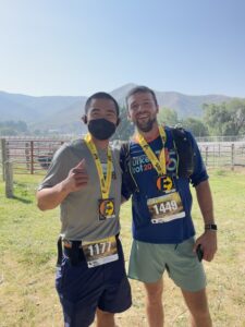 Coach Ian Cruz at the East Canyon Marathon