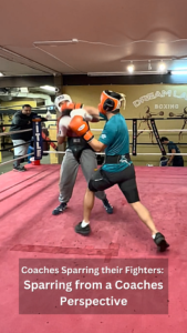 Coaches Sparring their Fighters